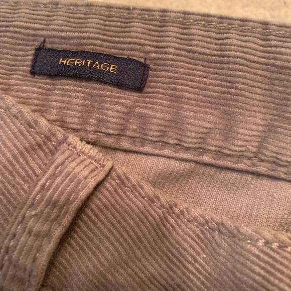 Talbots Heritage Corduroy Pants Size 12 Gray Boho Classic Straight Leg - Picture 5 of 5